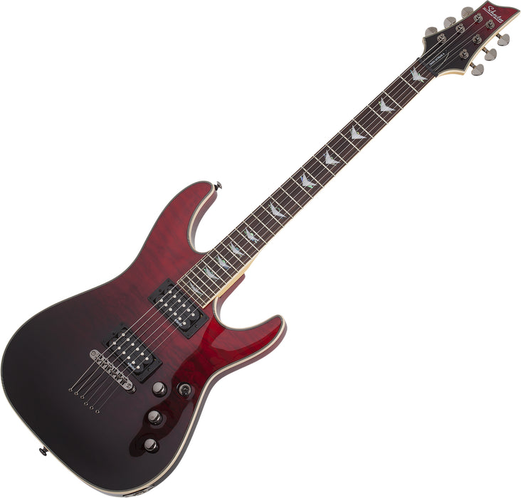 Schecter Omen Extreme-6 Electric Guitar - Blood Red - Music Bliss Malaysia
