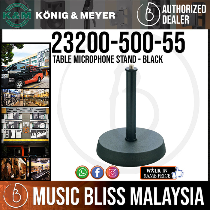 K&M 232 Table Microphone Stand AntiVibration Insert, ScrewIn Bolt Music Bliss Malaysia