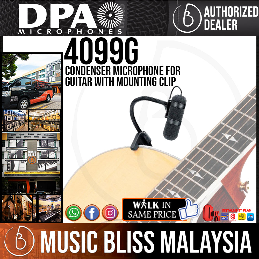 DPA 4099 CORE Instrument Microphone with Guitar Mounting Clip (4099G) Music Bliss Malaysia
