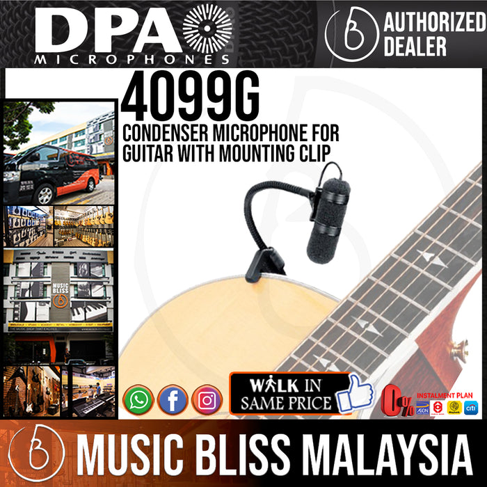 DPA d:vote 4099G Condenser Microphone for Guitar with Mounting Clip (4099 G) *Everyday Low Prices Promotion* - Music Bliss Malaysia