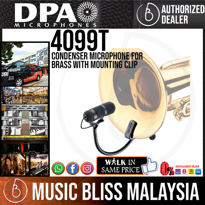 DPA d:vote 4099T Condenser Microphone for Brass with Mounting Clip (4099 T) *Everyday Low Prices Promotion* - Music Bliss Malaysia