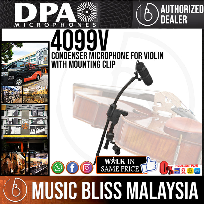 DPA d:vote 4099V Condenser Microphone for Violin with Mounting Clip (4099 V) *Everyday Low Prices Promotion* - Music Bliss Malaysia