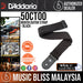 D'Addario 50CT00 Woven Guitar Strap - Black - Music Bliss Malaysia