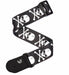 D'Addario 50H01 Cross Bone Skull Woven Guitar Strap - Music Bliss Malaysia