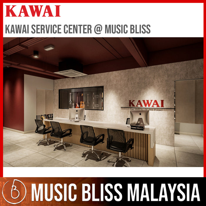 Kawai K-500 Professional Acoustic Upright Piano - Ebony Polish (K500 / K 500) [MADE IN JAPAN] - Music Bliss Malaysia