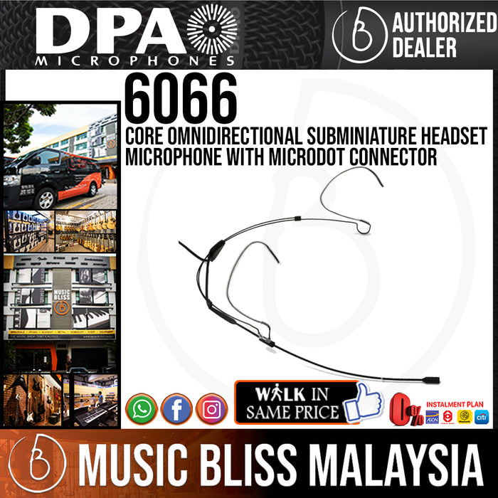 DPA 6066 CORE Omnidirectional Subminiature Headset Microphone with MicroDot Connector (DPA6066) *Everyday Low Prices Promotion* - Music Bliss Malaysia