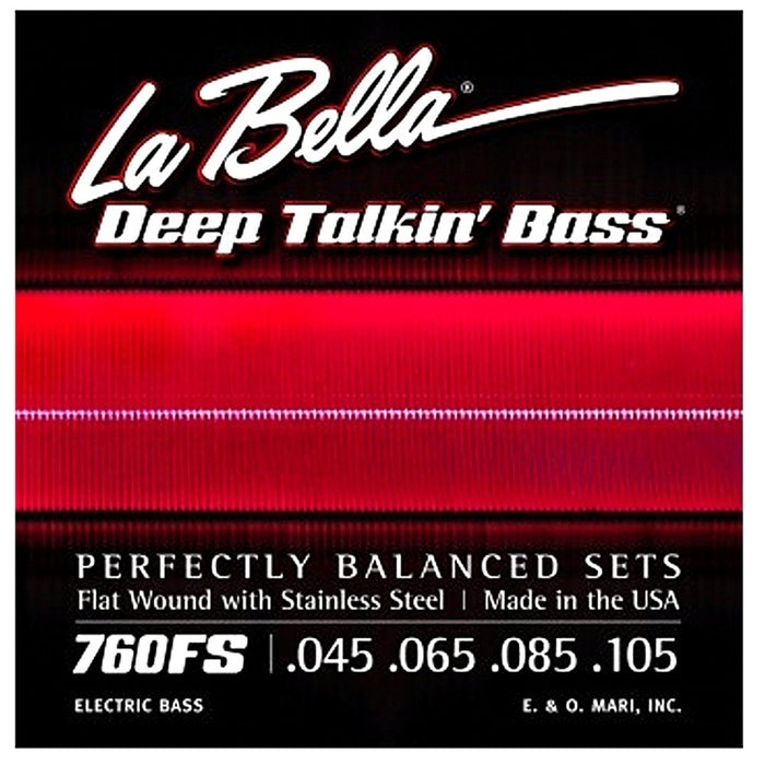 La Bella 760FS Deep Talkin' Bass Flatwound Bass Strings - Standard - Music Bliss Malaysia