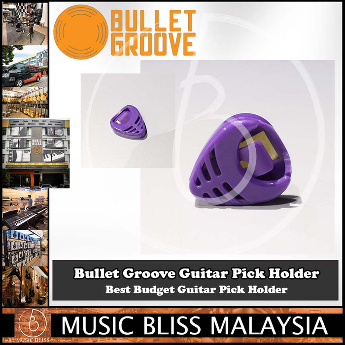 Bullet Groove Guitar Pick Holder, Pick Holder for Acoustic, Classical & Electric Guitars, Best Budget Guitar Pick Holder - Music Bliss Malaysia