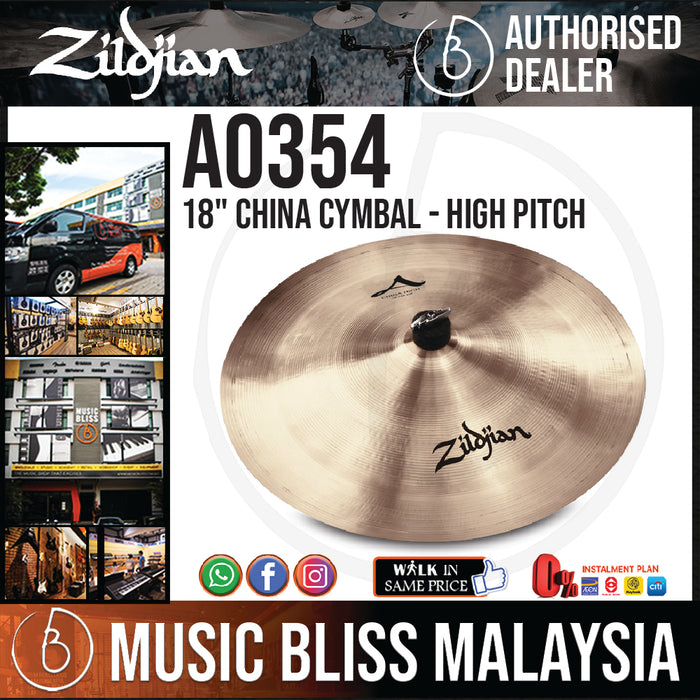 Zildjian 18" A Zildjian China Cymbal - High Pitch (A0354) - Music Bliss Malaysia