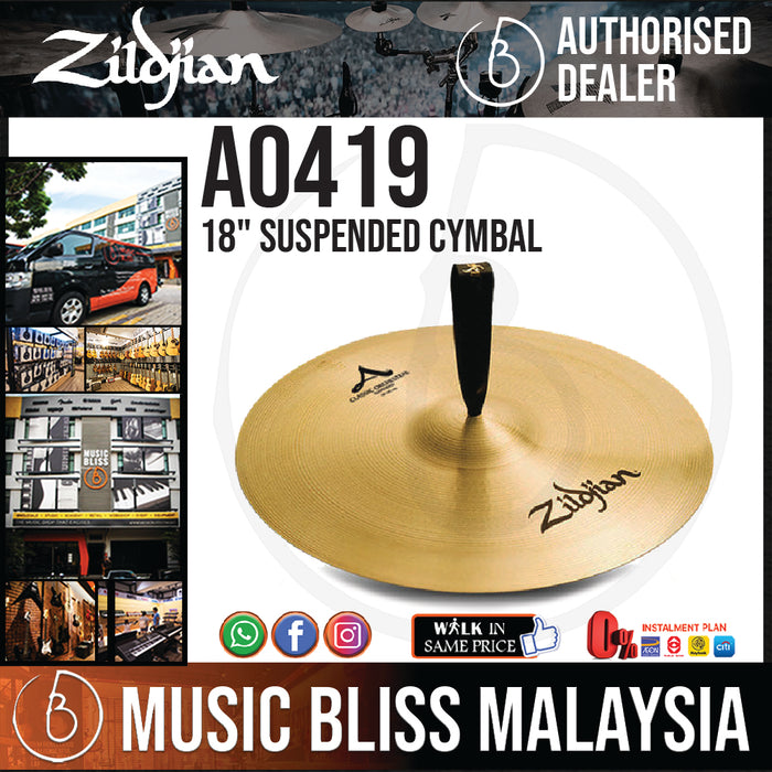 Zildjian 18" A Classic Orchestral Selection Suspended Cymbal (A0419) - Music Bliss Malaysia