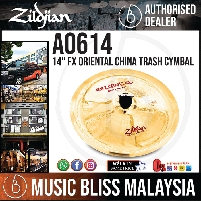 Zildjian 14" FX Oriental China Trash Cymbal (A0614) - Music Bliss Malaysia