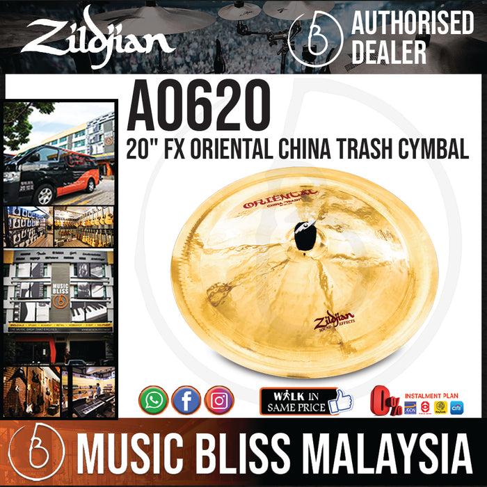 Zildjian 20" FX Oriental China Trash Cymbal (A0620) - Music Bliss Malaysia