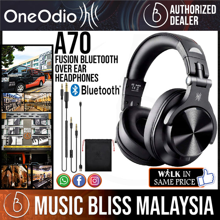 OneOdio A70 Fusion Bluetooth Over Ear Headphones, Studio DJ Headphones with  Share-Port, Wired and Wireless Professional Monitor Recording Headphones  with Stereo Sound