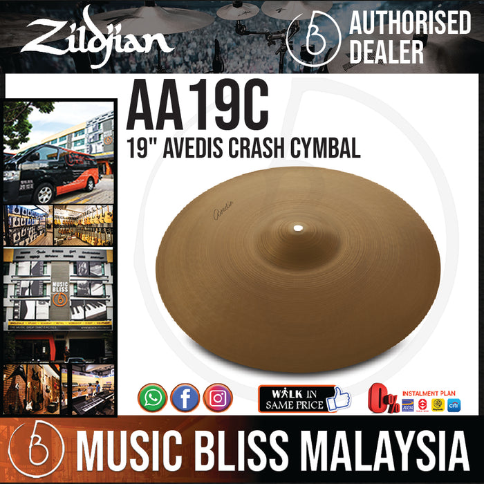 Zildjian 19" A Avedis Crash Cymbal (AA19C) - Music Bliss Malaysia