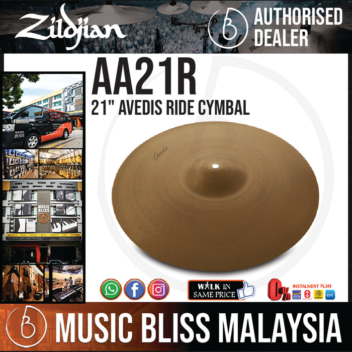 Zildjian 21" A Avedis Ride Cymbal (AA21R) - Music Bliss Malaysia