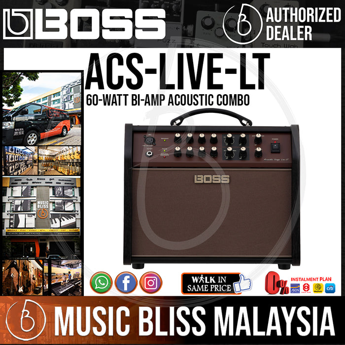 Boss Acoustic Singer Live LT Acoustic Amp - Peach Guitars