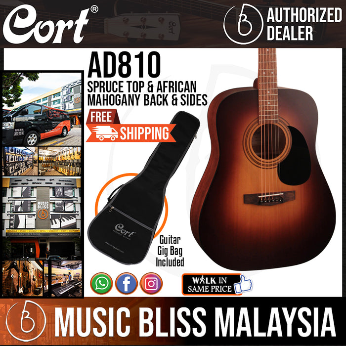 Cort ad810 on sale satin sunburst