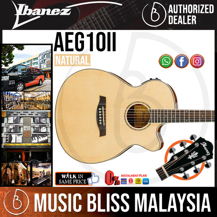 Ibanez AEG10II - Natural (AEG10II-NT) - Music Bliss Malaysia