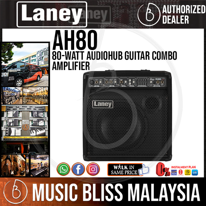 Laney AH80 80-watt Audiohub Guitar Combo Amplifier (AH-80) - Music Bliss Malaysia
