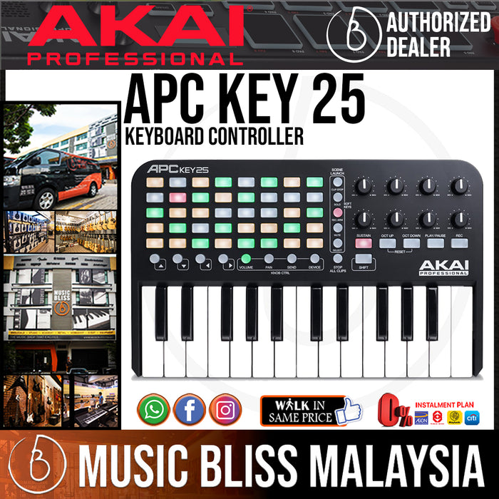 Akai Professional APC KEY 25 Keyboard Controller (KEY25) - Music Bliss Malaysia
