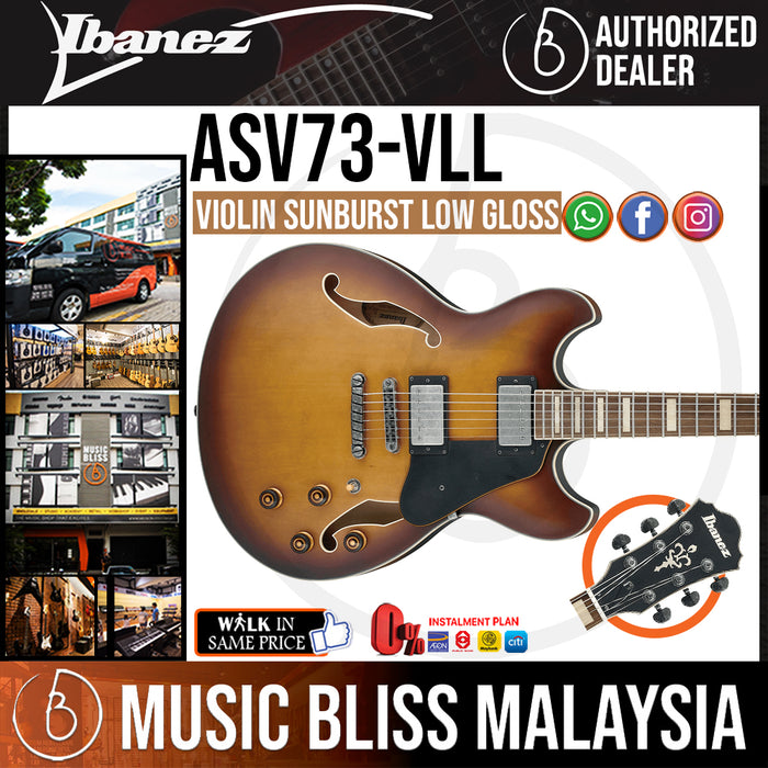 Ibanez Artcore Vintage ASV73 - Violin Sunburst Low Gloss (ASV73-VLL) - Music Bliss Malaysia