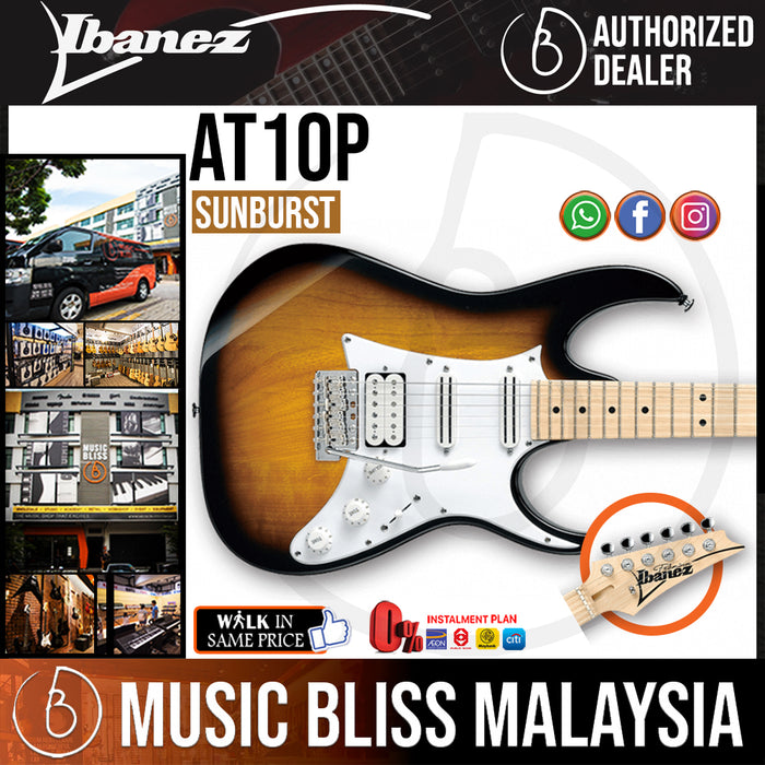 Ibanez AT10P Andy Timmons Signature - Sunburst (AT10P-SB) - Music Bliss Malaysia