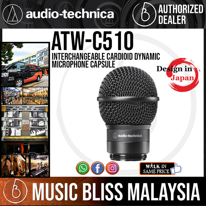 Audio Technica ATW-C510 Interchangeable Cardioid Dynamic Microphone Capsule (Audio-Technica ATWC510 / ATW C510) - Music Bliss Malaysia