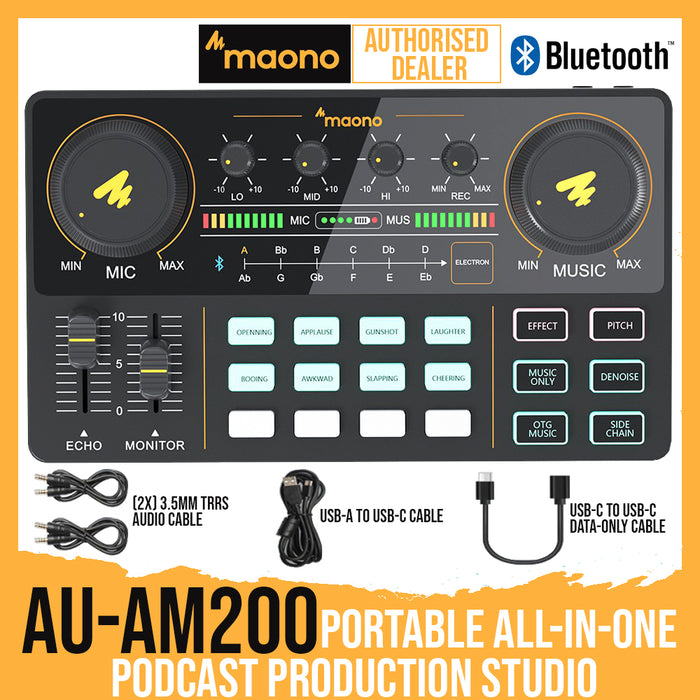 MAONOCASTER Lite AU-AM200 Portable All-In-One Podcast Production Studio *Crazy Sales Promotion* - Music Bliss Malaysia