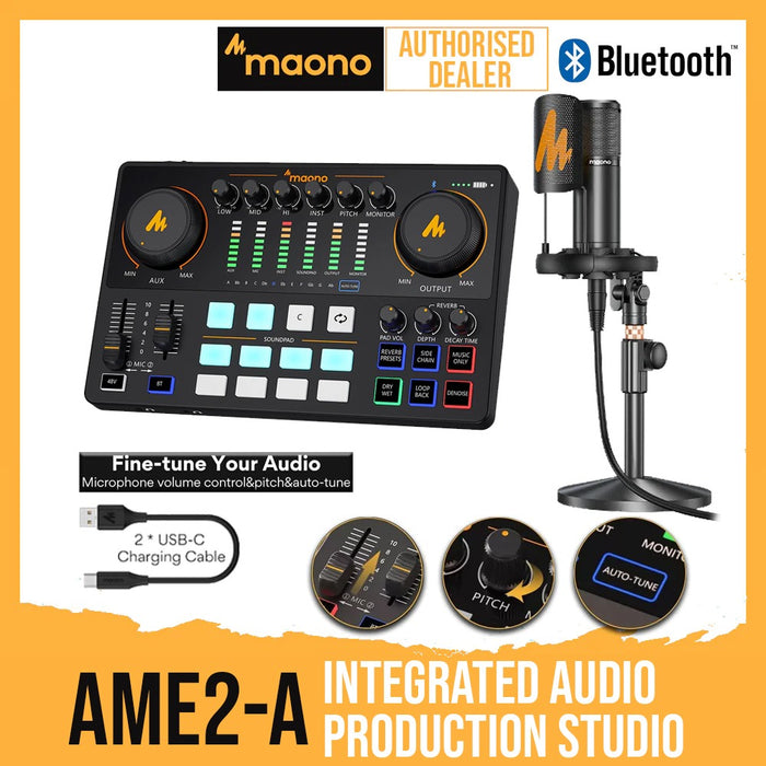 Maonocaster AUAME2-A Podcast Production Studio Kit Set - Music Bliss Malaysia
