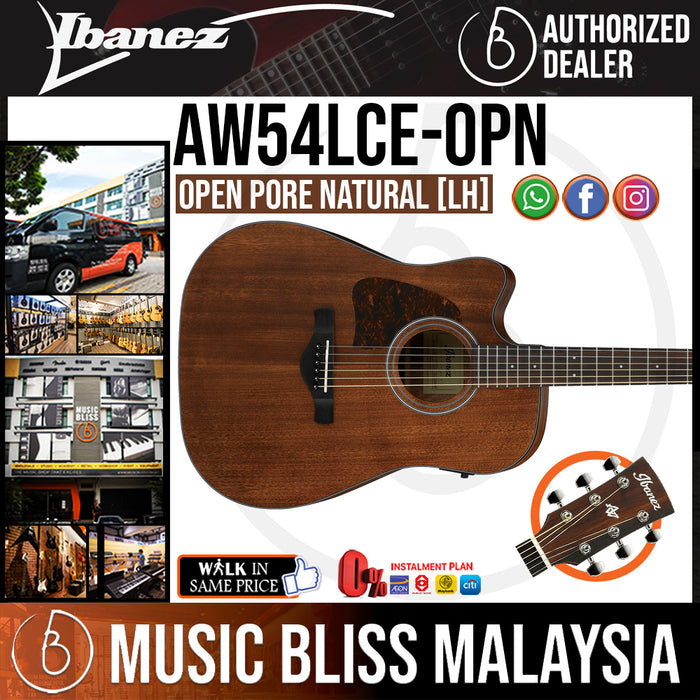 Ibanez AW54LCE - Open Pore Natural (AW54LCE-OPN) *MCO Promotion* - Music Bliss Malaysia