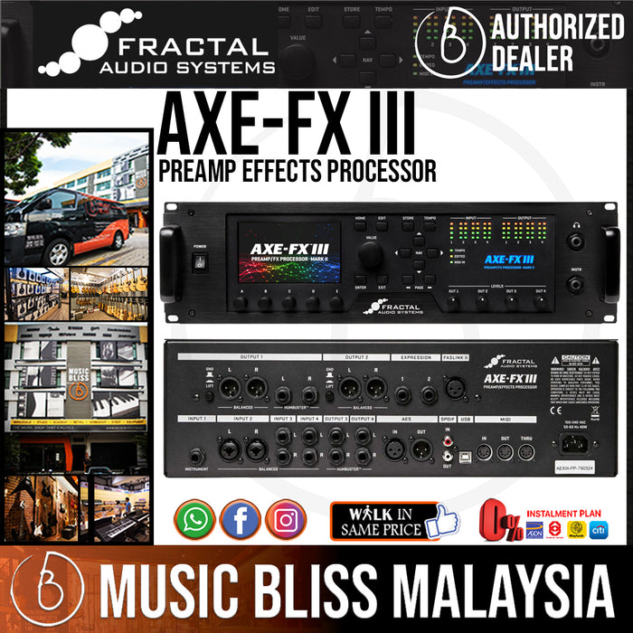 Fractal Audio Axe-FX III Preamp Effects Processor (Axe FXIII) - Music Bliss Malaysia