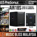 PreSonus AIR18s 1200W 18" Powered Subwoofer Active PA Subwoofer (AIR 18S / AIR-18S) - Music Bliss Malaysia
