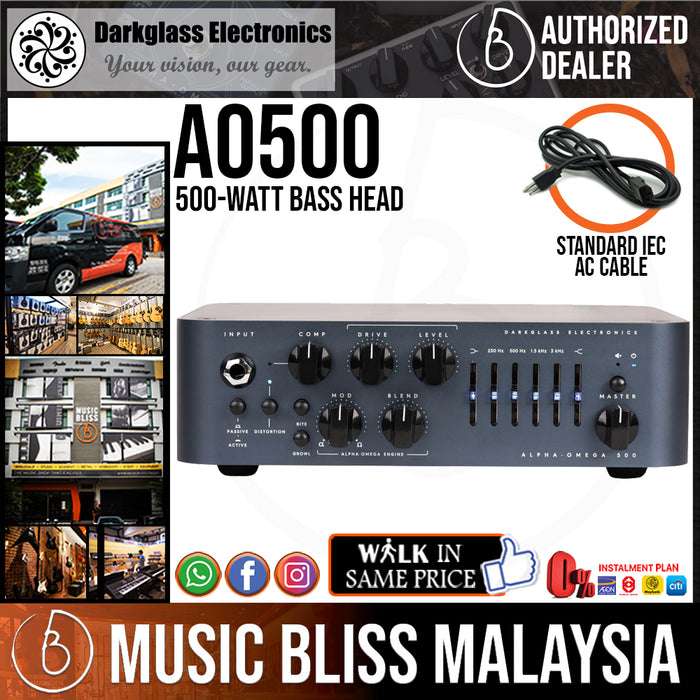 Darkglass Alpha-Omega 500 - 500-watt Bass Head - Music Bliss Malaysia