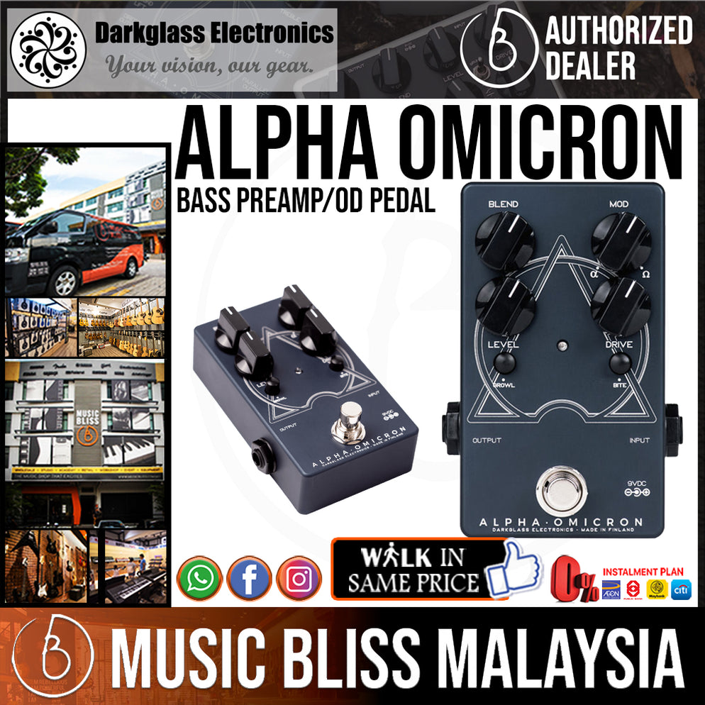Darkglass Alpha Omicron Bass Preamp/OD Pedal Music Bliss Malaysia