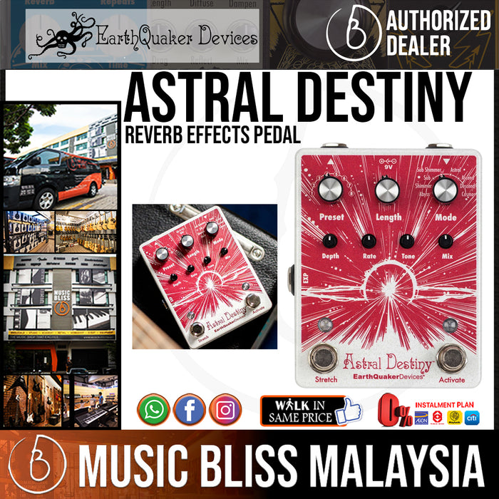 EarthQuaker Devices Astral Destiny Reverb Pedal - Music Bliss Malaysia