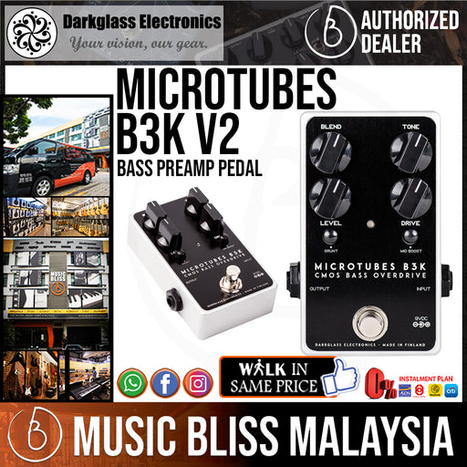 Darkglass Microtubes B3K V2 Bass Preamp Pedal - Music Bliss Malaysia