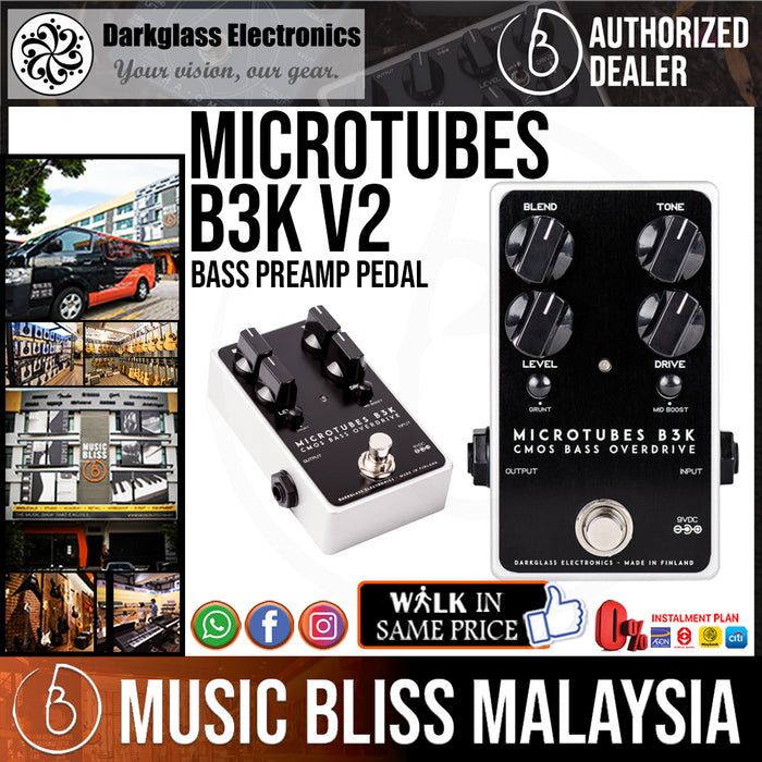 Darkglass Microtubes B3K V2 Bass Preamp Pedal - Music Bliss Malaysia
