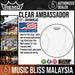 Remo Clear Ambassador Drumhead - 12" (BA-0312-00 BA031200 BA 0312 00) - Music Bliss Malaysia