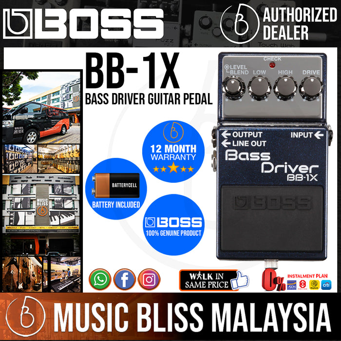 Boss BBX Bass Driver Guitar Pedal   Music Bliss Malaysia