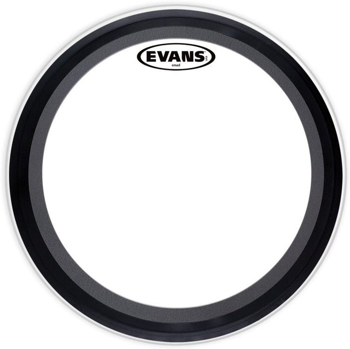 Evans BD22EMAD EMAD Clear Bass Drum Batter Head - 22" - Music Bliss Malaysia