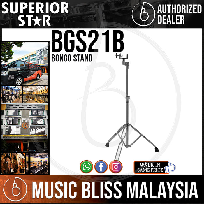 Superiorstar BGS21B Bongo Stand (BGS-21B) - Music Bliss Malaysia
