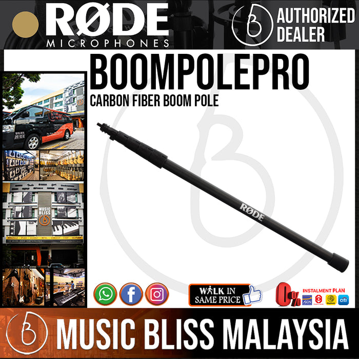 Rode Boompole Pro, Carbon Fiber Boom Pole (10') | Music Bliss Malaysia