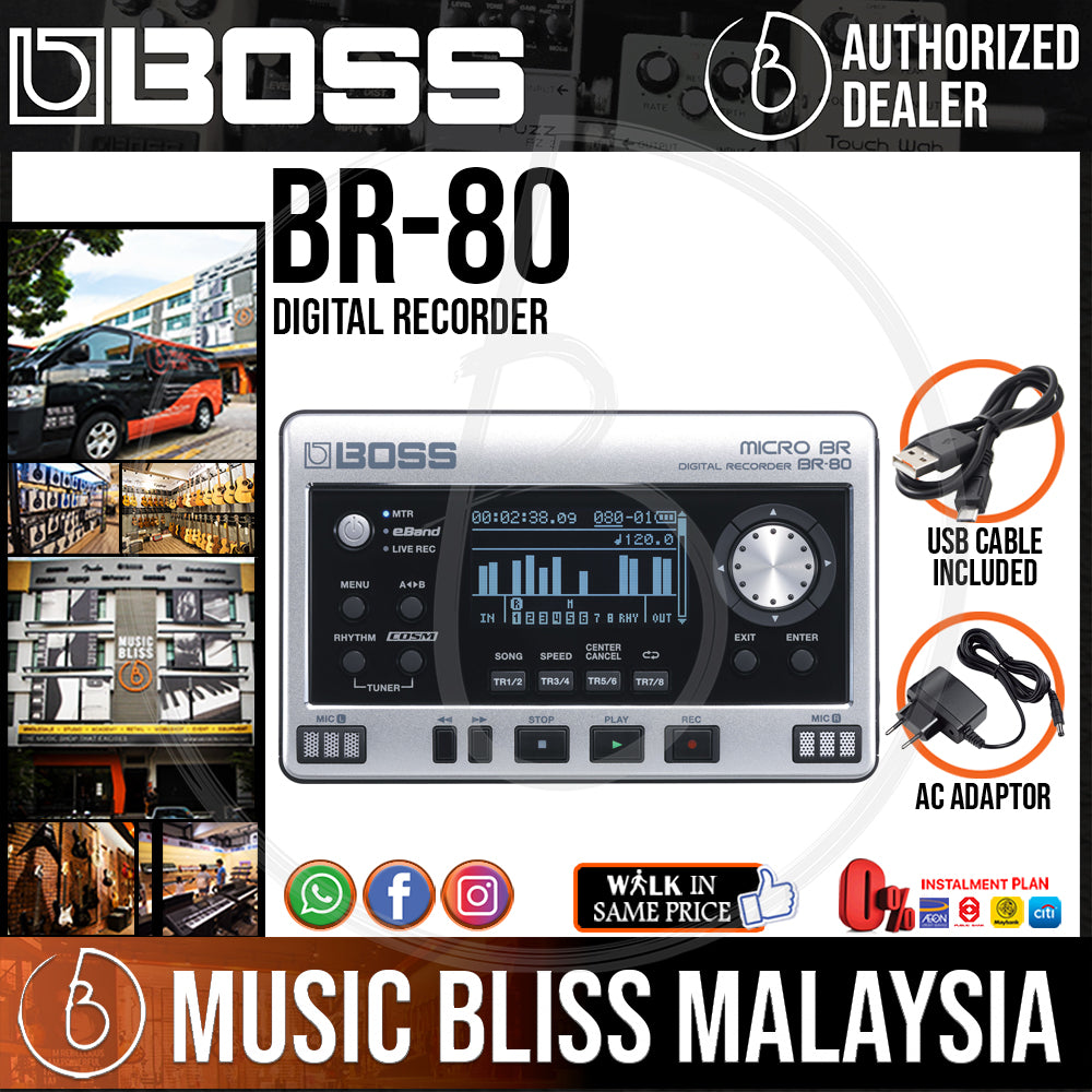 BOSS BR-80 MICRO BR デジタルレコーダー説明書元箱付 - 配信機器・PA