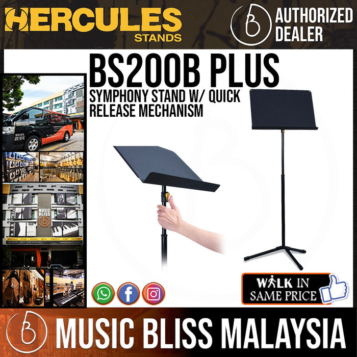 Hercules BS200B PLUS Symphony Music Stand - Music Bliss Malaysia