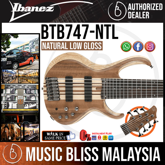 Ibanez Standard BTB747 - Natural Low Gloss (BTB747-NTL) - Music Bliss Malaysia