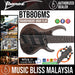 Ibanez BTB806MS 6-string Bass Guitar - Transparent Gray Flat - Music Bliss Malaysia