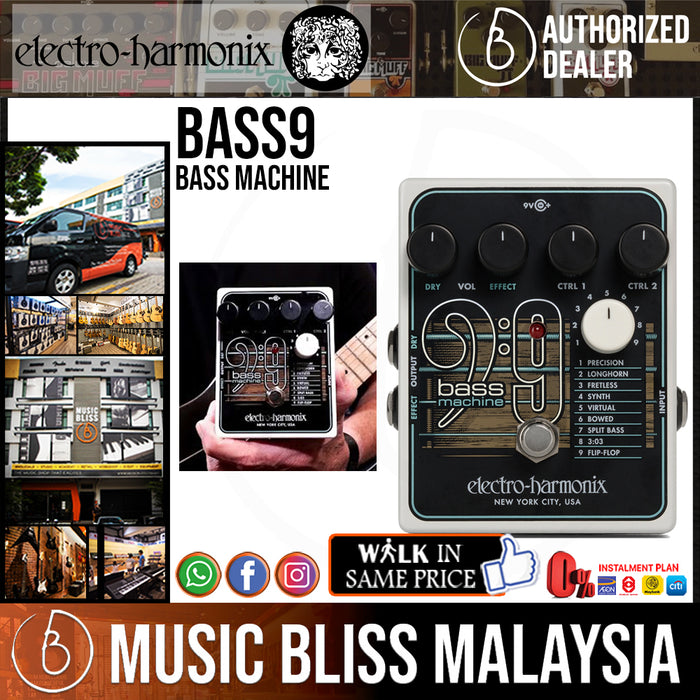 Electro Harmonix Bass9 Bass Machine (Electro-Harmonix / EHX) - Music Bliss Malaysia