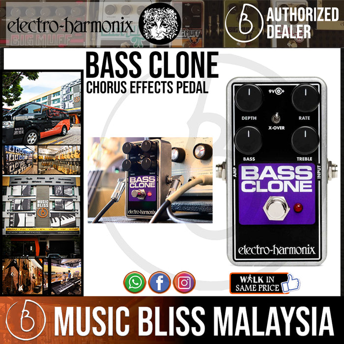 Electro Harmonix Bass Clone Chorus Effects Pedal (Electro-Harmonix / EHX) *Crazy Sales Promotion* - Music Bliss Malaysia