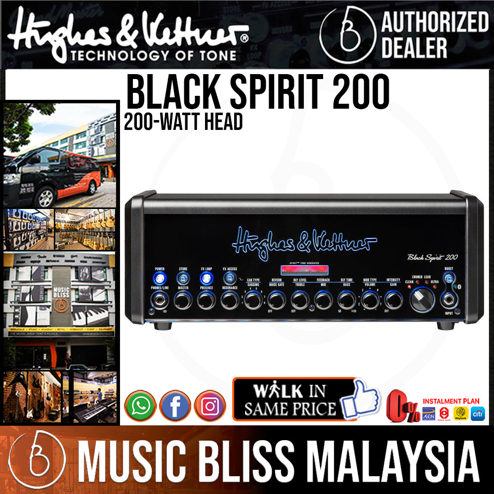 Hughes  Kettner Black Spirit 200 200-watt Head Music Bliss Malaysia