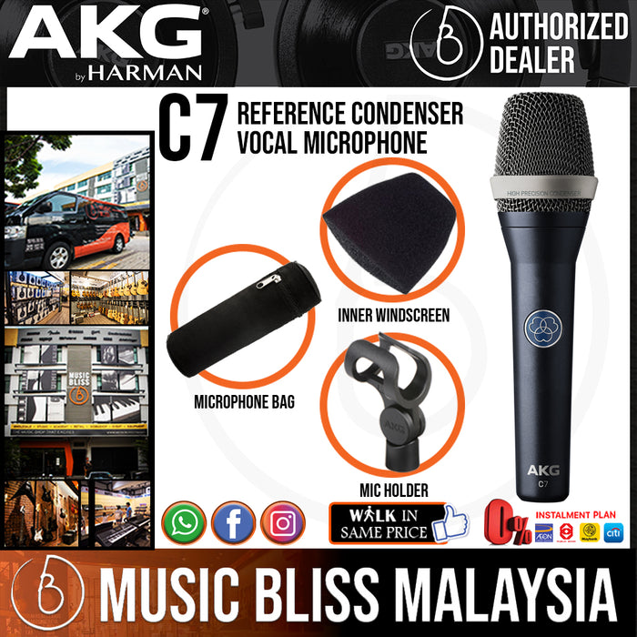 AKG C7 Supercardioid Condenser Handheld Vocal Microphone (C 7) *Everyday Low Prices Promotion* - Music Bliss Malaysia